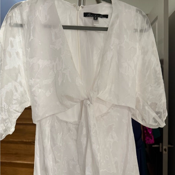 NEW Hutch & Modcloth collab - White Maxi Dress with Tie Front - Picture 9 of 14